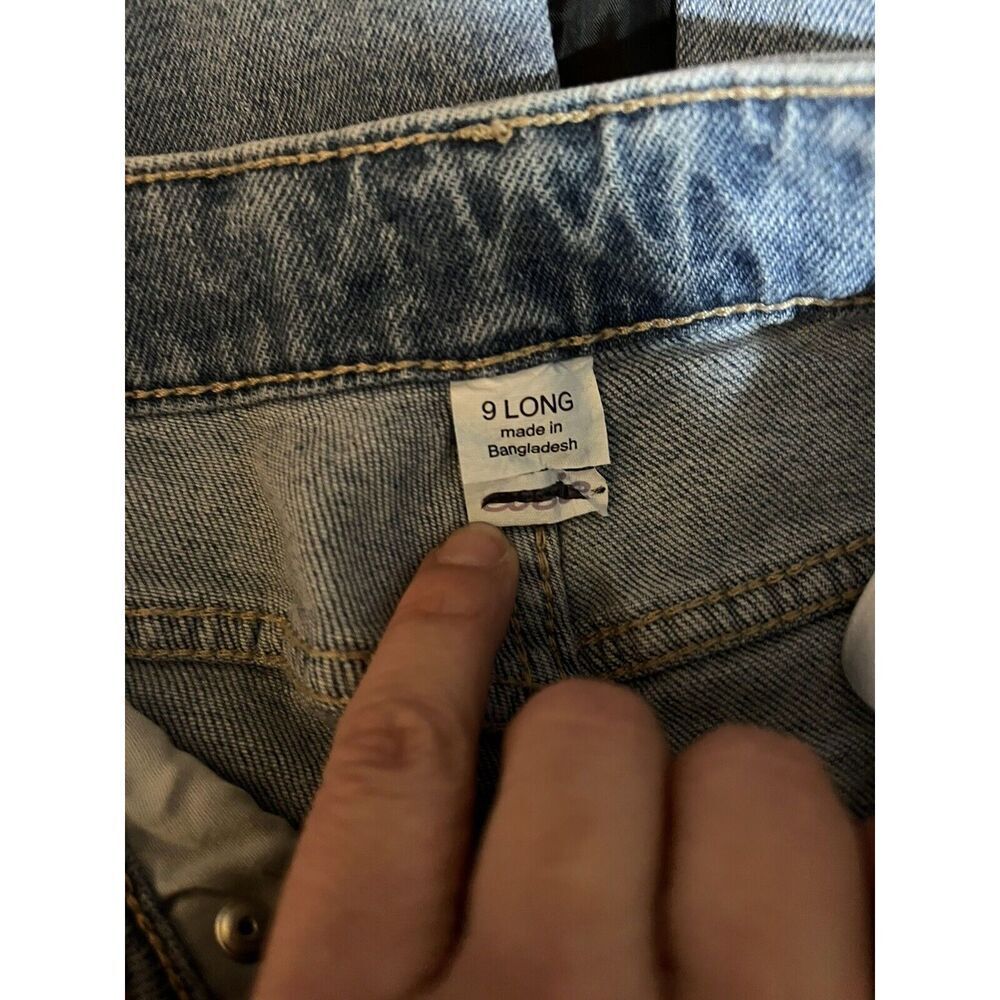 MAURICES Jeans Girls SZ 9 Long Evsies Blue Wash Mid-Rise Boyfriend Distressed - Picture 7 of 11